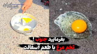 گرمای طاقت‌فرسا در جنوب ایران؛ کارگران روی میلگرد داغ آب می‌پاشند
