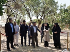 کلنگ‌زنی پارک-باغ 18 هکتاری در قزوین همزمان با جشن پسته چینی