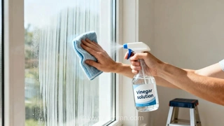 تمیز کردن شیشه با سرکه و آب؛ روشی ساده و مقرون به صرفه