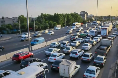 تردد روان در محورهای مواصلاتی خوزستان پس از بارش‌ها