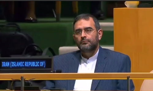 حضور ایرانی در مجمع ملل هنگام سخنرانی ترامپ و واکنش دوربین‌ها