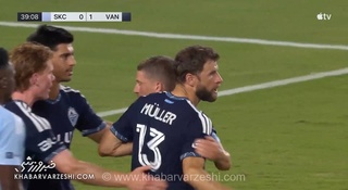 گلزنی توماس مولر در پیروزی 3-0 ونکوور وایت کپس برابر اسپورتینگ کانزاس