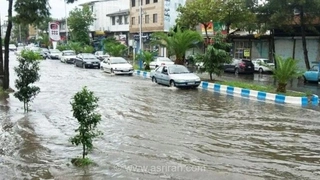 سیلاب در مازندران؛ آبگرفتگی معابر و اختلال در زندگی مردم