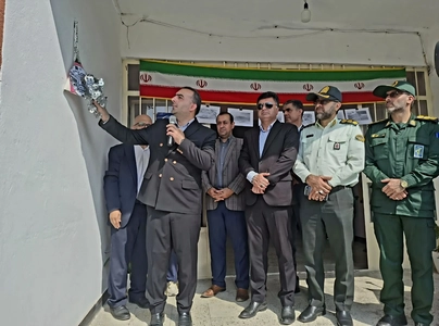 نواختن زنگ گردشگری در مدرسه شهید آذریان میاندورود