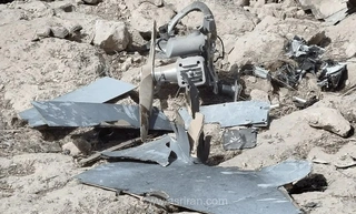 انهدام یک فروند پهپاد «لوکاس» در بندرعباس توسط سپاه (+عکس)