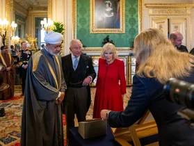 دیدار پادشاه انگلیس با سلطان عمان در کاخ ویندسور