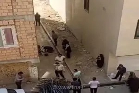 سقوط دلخراش کارگر ۲۷ ساله از داربست طبقه ششم در شهر صالحیه تهران و مرگ او