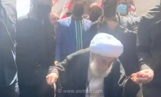 حضور آیت الله جنتی در مراسم تشییع پیکر رهبر شهید (عکس)