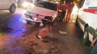تصادف زنجیره‌ای در پل وحید اصفهان ۶ مصدوم داشت