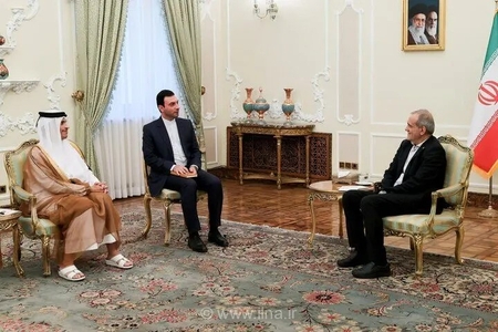دیدار نخست‌وزیر قطر و وزیر خارجه این کشور با مسعود پزشکیان
