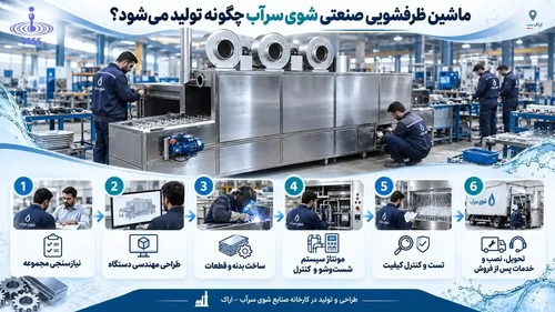 اولین تولیدکننده ماشین ظرفشویی صنعتی داخلی؛ از طراحی تا تولید