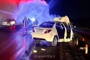 تصادف مرگبار سمند سوخت‌بر و دنا در آزادراه خلیج فارس/ جان باختن ۳ نفر