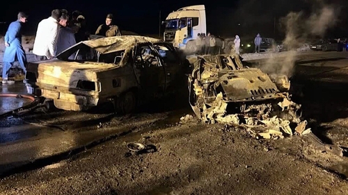 حریق خودروهای حامل سوخت قاچاق منجر به یک کشته و ۲ مجروح شد