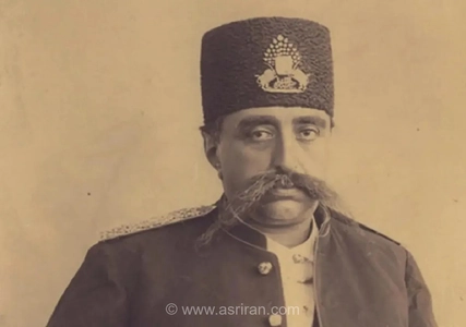 تصویری از مظفرالدین شاه قاجار در سفر به امپراتوری اتریش-مجارستان در سال 1279