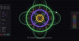 ترکیب هنر هندسی و موسیقی؛ خلق آثار مولد در مرورگر با ابزار Musical Spirograph