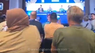 ویدیو| درگیری خبرنگاران مراکشی و فرانسوی وسط کنفرانس و خنده براهیم دیاس!