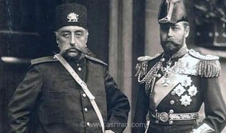 «محمدعلی شاه» در دوران کودکی و در کنار پدرش «مظفرالدین شاه»(+عکس)