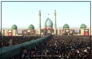 تشییع رهبر شهید در قم؛ از مسجد جمکران تا حرم حضرت معصومه (+عکس)