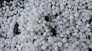 بارش تگرگ در بشاگرد هرمزگان
