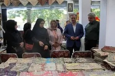 بازگشت ترمه سیان به چرخه تولید صنایع‌دستی قزوین پس از حادثه آتش‌سوزی