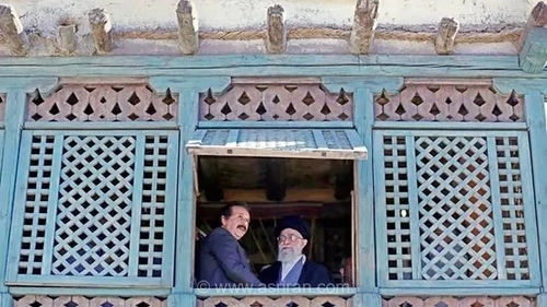 بازدید رهبر شهید انقلاب از پشت صحنه فیلم «محمد رسول‌الله»