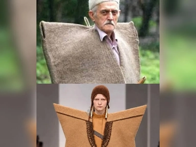 شباهت بالاپوش لویی ویتون به شولا، لباس چوپانان مازندران