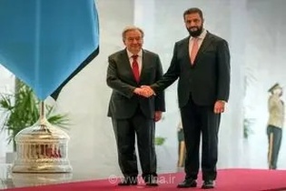دیدار غیرمنتظره آنتونیو گوترش با ابومحمد الجولانی در کاخ مردم دمشق برای بررسی تحولات جاری سوریه