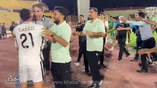 درگیری و زد و خورد هواداران در دیدار شمس آذر و آلومینیوم اصفهان