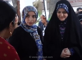 بازدید دختر رئیس‌جمهور از بازار بریکس در هند