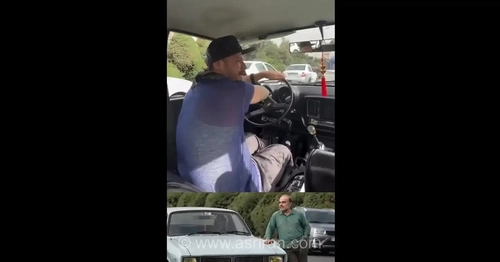 بازگشت به خانه به دوش؛ رانندگی صادقی با ماشین آقا ماشاالله