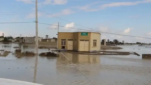 سیل در نیکشهر سیستان و بلوچستان