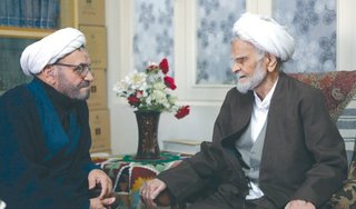 عیادت مدیران مؤسسه اطلاعات از حجت‌الاسلام حجتی کرمانی