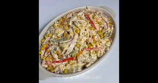 طرز تهیه سالاد پاستای فوری و خوشمزه با ژامبون؛ یک وعده غذایی سریع و عالی برای دورهمی‌ها