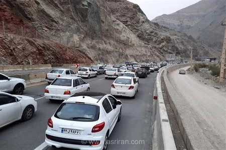ترافیک سنگین در جاده‌های شمال؛ کندوان ۷ کیلومتر راه‌بندان دارد