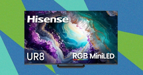 تلویزیون Hisense UR8 RGB MiniLED با کیفیت میانه و دقت رنگی بالا