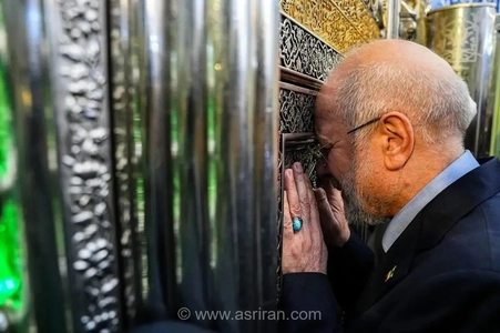 قالیباف، رئیس مجلس به زیارت حرم حضرت عباس رفت