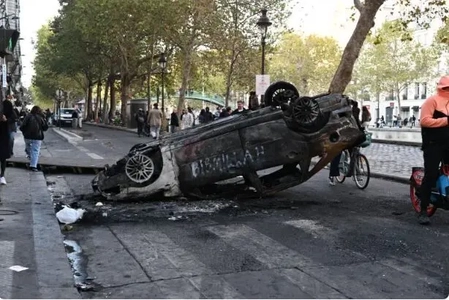 ادامه اعتراضات در فرانسه؛ مکرون: عاملان براندازی پاسخگو خواهند بود