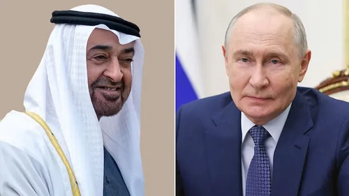 گفت‌وگوی تلفنی رئیس امارات و پوتین درباره مسائل منطقه‌ای و بین‌المللی