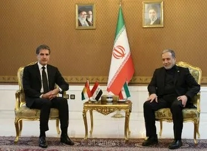 دیدار بارزانی و عراقچی