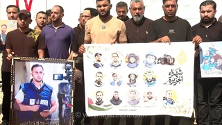 غزه از انس الشریف و محمد قریقع، خبرنگاران شبکه الجزیره، تجلیل کرد