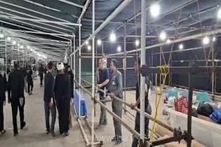 خدمات‌رسانی ویژه نیروی دریایی ارتش به زائران اربعین در پایانه مرزی شلمچه با برپایی موکب شهدای تکاور