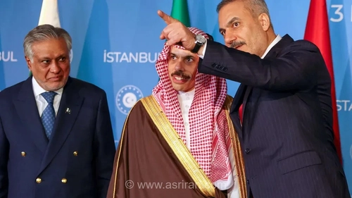 دیدار وزرای خارجه و دفاع ترکیه، پاکستان و عربستان سعودی در استانبول