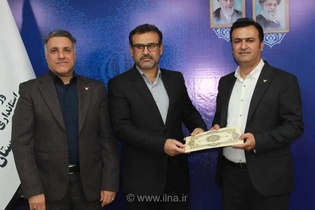 معارفه سرپرست جدید اداره پست لامرد با حضور مسئولان استانی و محلی