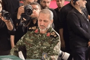 حضور سردار سید مجید موسوی در مراسم وداع با رهبر شهید انقلاب