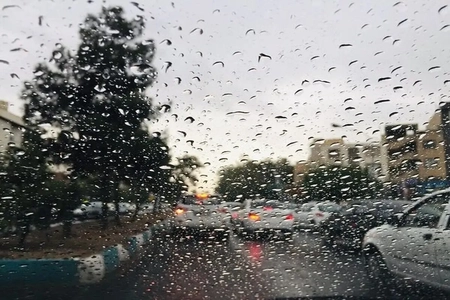 باران و تگرگ اولین بار در دهبکری بم