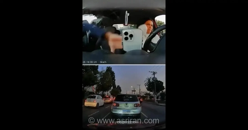 سرقت موبایل از خودرو در ترافیک سالوادور برزیل با شکستن شیشه