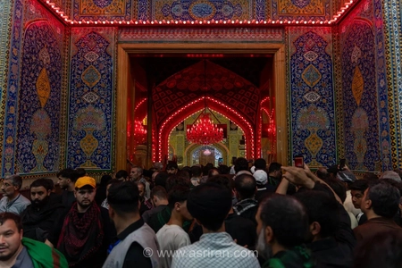 طنین نوای سوگواری در حرم سیدالشهدا؛ حال و هوای معنوی زائران در روز اربعین حسینی در کربلای معلی
