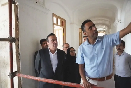 بازدید استاندار قزوین از گراندهتل و خانه تاریخی آرازی
