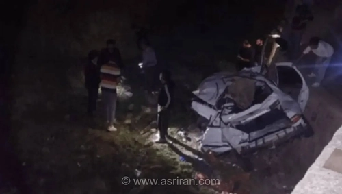 واژگونی مرگبار سمند در جاده مشکین‌شهر - اهر؛ ۲ کشته و ۴ مصدوم