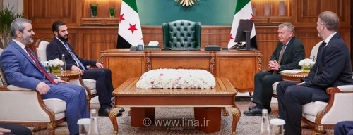 دیدار رئیس دولت موقت سوریه با وزیر خارجه دانمارک